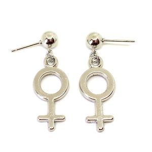 Venus Symbol Stud Earrings - Feminist Symbol